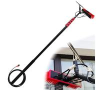 12-36FT Water Fed Pole Kit with Scraper, Window Cleaning Kit with Extension Pole, Extendable Solar Panel Cleaning Brush, for Home and Commercial Window Cleaning Tool(36FT/10.8m)