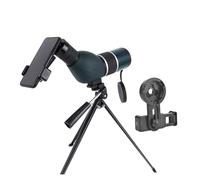 12-36X50 Powerful Spotting Scope Zoom Monocular Telescope Bak4 FMC Waterproof With Tripod Bird Watching Telescope(Bend angle with clip)