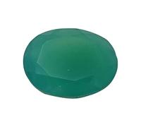 12.3ct / 13.6 Ratti Natural Green Onyx Gemstone - B09W1MG5KC Silver Simulated Sapphire Silver Created Sapphire