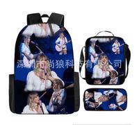 (12) 3pcs Taylor Swift Backpack 3D Printe Teens Shoulder Bags