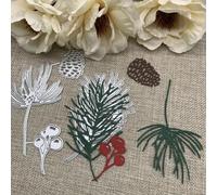 12.3x10.9cm Pine Cone Needle Tree Leaves Metal Cutting Dies Stencils for Scrapbooking Decorative Handicraft Template,Card Making Scrapbooking Décor