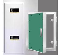 12-40 Inch Wide Access Door for Drywall, Aluminum Service Shaft Door, Paintable Fire Rated Inspection Panel, Heavy Duty Concealed Cables Cover Board(14x28in/35x71CM)