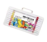 12/48 / 60 Color Acrylic Paint Marker for Journaling Scrapbooking Painting Soft Brush Tip Marker for School Art Craft Acrylic Markers