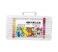 12/48 / 60 Color Acrylic Paint Marker for Journaling Scrapbooking Painting Soft Brush Tip Marker for School Art Craft Art Pens