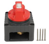 12-48V 300A Battery Disconnect Switch, Marine Master Cut Off Switch with Rotary Knob, Heavy - Duty Isolator for Car Truck Yacht Retrofit, 1500A Intermittent Rating, Copper (Gray)