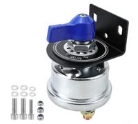 12 48V Battery Disconnect Switch 200A with Bracket for Cars RVs Campers and Trailers Electrical Safety Device with Audible ON/OFF Indicator (Blue)