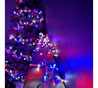 12.4m 960 LED Premier Cluster Christmas Lights with Timer in Red, White & Blue Samuel Alexander Multi One Size