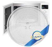12.5" Microwave Plate Replacement 12 1/2 Inch Universal Microwave Glass Turntable Compatible with GE/Samsung/Panasonic/Maytag/Toshiba/Magic Chef/Daewoo/Amana/Oster and More