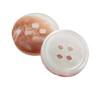 12.5 mm Resin Round Buttons, Color 2, 12.5mm 6 Pcs