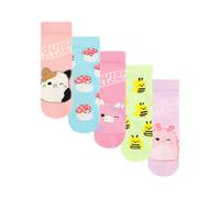 (12.5 UK Child-3.5 UK, Multicoloured) Squishmallows Girls Characters Calf-Length Socks (Pack of 5)