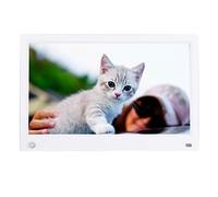 12.5" Widescreen Digital Photo Frame 1920 * 1080 High Resolution HDMI 1080P 16:9 FHD IPS Screen Multi-function Motion Sensor Digital Picture Frame with Remote Control, Great Gift(White) Double the