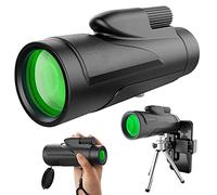 12×50 Monocular Telescope, High-definition High Magnification Adult Monoculars Waterproof All-optical Prism Portable Monoculars With Mobile Phone Holder Tripod Suitable For Hiking Bird Watching