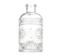 12.5cm/4.92 Inch Tall Transparent Glass Bud Vase Decorative Small Flower Vase Clear Vintage Vases Centerpieces Table Decorations for Wedding Home Decor