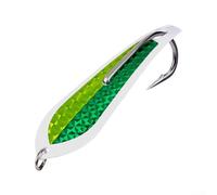 12.5cm Spoon Shaped Jig Lure for Offshore Fishing with High Reflectivity and Natural Movement in Water to Entice Aggressive Feeding Behavior (green)