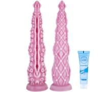 12.6 Inch Big Fantasy Monster Octopus Tentacle Dildo with Suction Cup,Huge Silicone Thin Long Anal Dildos Tentacle Creature Cock Butt Plug Massage Anal Sex Toy for Women Men Couple