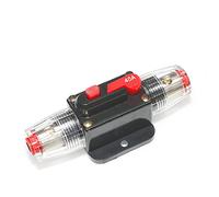 12-60V DC AMP Circuit Breaker 20A 30A 40A 50A 60A 80A 100A Car Inline Replace Fuse Reset Inverter Holder AGU Style Refit Adapter(Dark Grey)