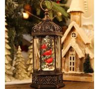 12.6Inch Cardinal Christmas Snow Globes,Musical Lighted with 6H Timer Glittering Red Bird Snow Globe Lanterns,Battery Operated & USB Operated Gift Box for Christmas Decoration