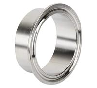 12.7-133mm 0.5" 0.75" 1" 1.5" 2" 2.5" 3" 4" Tri Clamp SUS 304 Stainless Steel Sanitary Fitting Weld Ferrule (Color : Silver, Size : 133mm Ferrule 145)