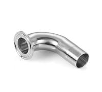 12.7 14 16 19 25 32 38mm Hose Barb to 1.5" Tri Clamp 90 Deg Elbow TC25.4 TC34 SUS304 Stainless Steel(TC 34mm,32mm)