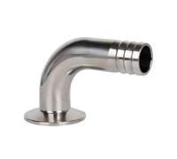 12.7 16 19 25 32 38-108mm Hose Barb x 1.5" - 4" Tri Clamp 90 Degree Elbow SUS 304 Stainless Steel Sanitary Home Brew Beer Wine(SUS 304,16mm Barb K50.5mm)