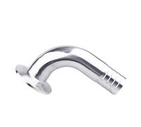 12.7/16/19/25/32/38/45/51/Mm OD Hose Barb Pipe Fitting 1.5" 2” Tri Clamp 50.5mm/64mm Ferrule 90 Degree Elbow(45mm x Ferrule 64)