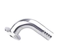 12.7/16/19/25/32/38/45/51/Mm OD SS304 Sanitary Hose Barb Pipe Fitting 1.5" 2” Tri Clamp 50.5mm/64mm Ferrule 90 Degree Elbow(25mm x Ferrule 50.5)