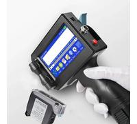 12.7mm Handheld Inkjet Printer，Mini Portable High Definition Inkjet Printer with 4.3 Inch LED Screen, Quick Drying Ink Cartridge，20 Languages for Label/Production Date/Barcode/Trademark/Logo (Color :