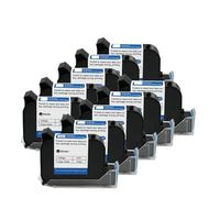 12.7mm Handheld Thermal Inkjet Printer Fast Dry Solvent Ink Cartridge Unencrypted Handheld Printer Black Ink Multi-format Printing(10PCS)