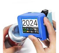 12.7mm Mini Handheld Inkjet Printer with LED Screen Quick Drying Ink for Text QR Barcode Batch Number Logo Date Label Portable Coder Fast (Small)