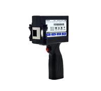 12.7mm Smart Inkjet Printer Bar Batch Code Logo Label Portable Small Handheld Thermal Inkjet Printer (Ink cartridge black 1)