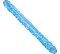 12.8 inch Blue Double Dongs Realistic Double-Ended Dildo, Flexible & Bendable Doubles Sided Dildos Penetrating G spot Anal Long Dildos Women Lesbian Sex Toys Doubles Headed Dildo for Couples Beginner