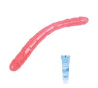 12.8 inch Double Dildos Realistic Double-Ended Dildo, Flexible & Bendable Doubles Sided Dildos Penetrating G spot Anal Long Dildos Women Lesbian Sex Toys Doubles Headed Dildo for Couples Beginner