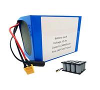 12.8V 38Ah 4S3P Rechargeable Lithium-ion Battery Built-in BMS Waterproof PVC Shell Suitable for Electric Scooters and Electric Balance Bikes Long Battery Life 12.8V 38Ah,XT60+SM