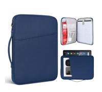 12.9 Inch iPad Pro Sleeve Case for iPad Air 13" M2/ Pro M4 2024 w/Magic Keyboard, iPad Pro 12.9 M2 M1 2022 2021 6th 5th Generation/iPad Pro 12.9 4th 3rd Protective Bag with Accessory Pocket(Blue)