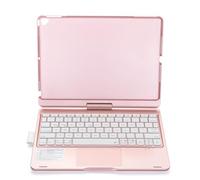 12.9 Inch Rechargeable BT Keyboard With 7 Color Backlit Touchpad 7 Folding Usage Modes, 180° Horizontal (Type A-for 10.2 & 10.5 inch)