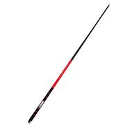 12.9mm Carbon Fiber Billiard Cue - 1/2 Split Pool Stick with Anti-Slip Grip & Red Rear Handle, Low Deflection Tip for Professional Accuracy, Easy to Carry