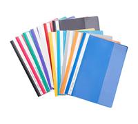 12 A4 Project Folder, Plastic Presentation Report Organiser Holder with Transparent Cover Presentation Folders for Paperwork A4 Report Document, File Organiser Holder