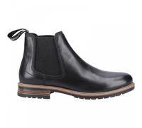 (12 (Adults')) Russell | Black | Men's Classic Chelsea Boots
