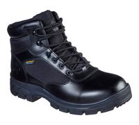 (12 (Adults')) Skechers wascana benen wp t leather mens boots black