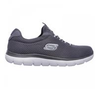 (12 (Adults')) Summits | Charcoal | Wide Fit | Men's Slip-on Trainers