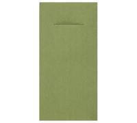 12 Airlaid Luxury Fabric Look Cutlery Napkins, 40 x 40 cm, Double Thick, Embossed Paper, Restoration Quality (Sage Green)