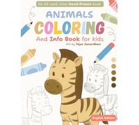 12 Animals Colouring and Info Book by Dark Pencil Tiny Tales - large size: A Creative Learning Coloring Book with Fun Animal Facts for Kids Ages 5-13 ... and colouring books for kids - English)