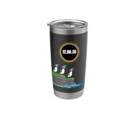 12 August 2026 Solar eclipses Lover Puffins Eclipse Glasses Stainless Steel Insulated Tumbler