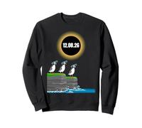 12 August 2026 Solar eclipses lover Puffins eclipse glasses Sweatshirt