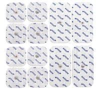 12 axion TENS Unit Electrode Pads Mix Set - 8 Square 2x2'' and 4 Rectangular