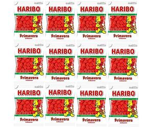 12 bags Haribo strawberries of 200 g (12 x 200 g) Primavera