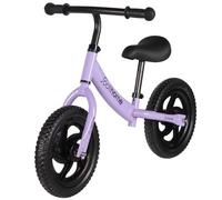 12" Balance Bike Carbon Steel Frame No Pedal Walking Balance Bike Training Bicycle for Kids and Toddlers 2- to 6 Years Old (purple)