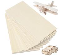 12 Balsa Wood Sheets, Wood Planks for Craft Projects, 200x100x2 mm Thin Woods Sheets for DIY and Modelling, Woods Plank Dimensions