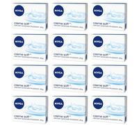 12 Bars x 100g Nivea Creme Soft Cream Care Soap bar FREE POST UK