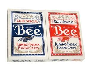 12 Bee No. 92 Diamond Back Club Special Red/Blue Decks Jumbo